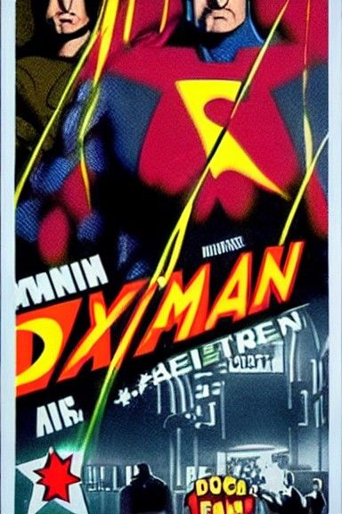 Daxman Superhero Movie Poster Art