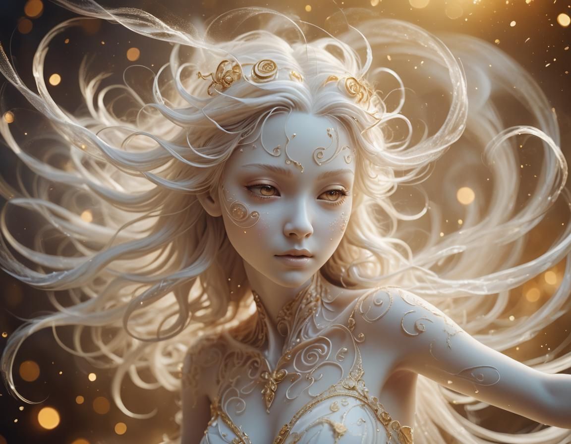 Wind Spirit in Surreal Digital Matte Painting