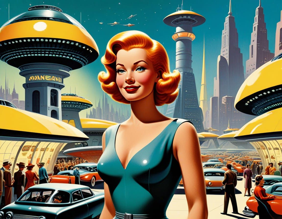 Retro Futuristic Girlfriend Brings Sunshine to the Future
