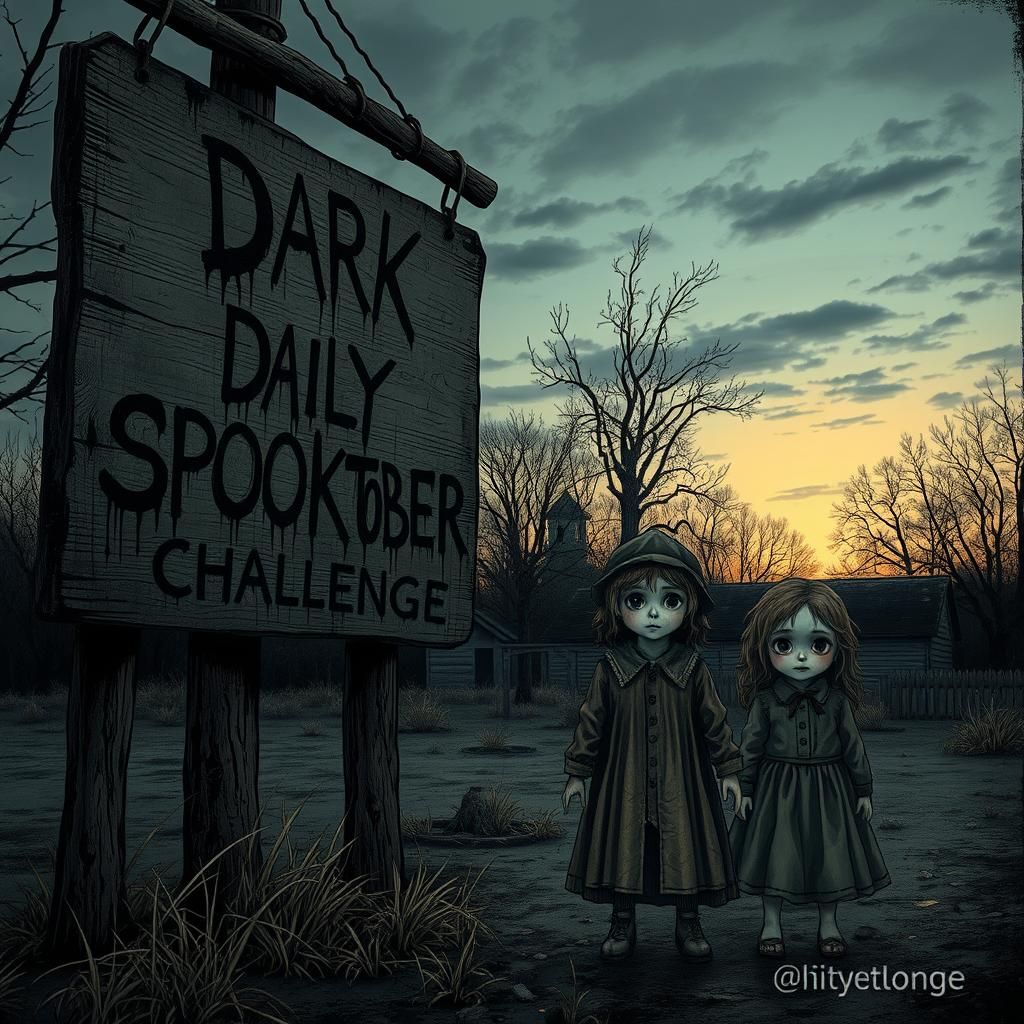 Eerie Playground: Macabre Surrealism Meets Nostalgic Terror