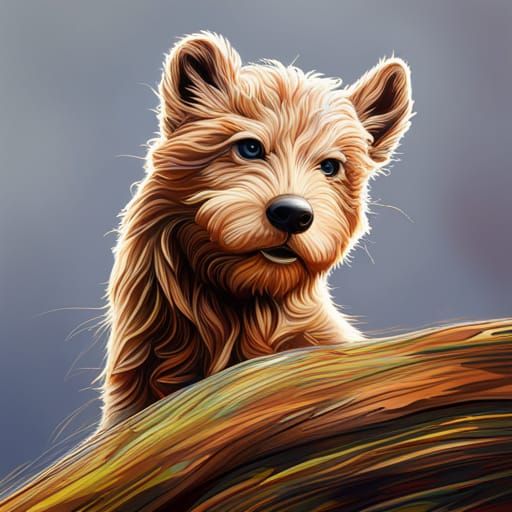 Hyperrealistic Animal Portrait in Splash Art Style