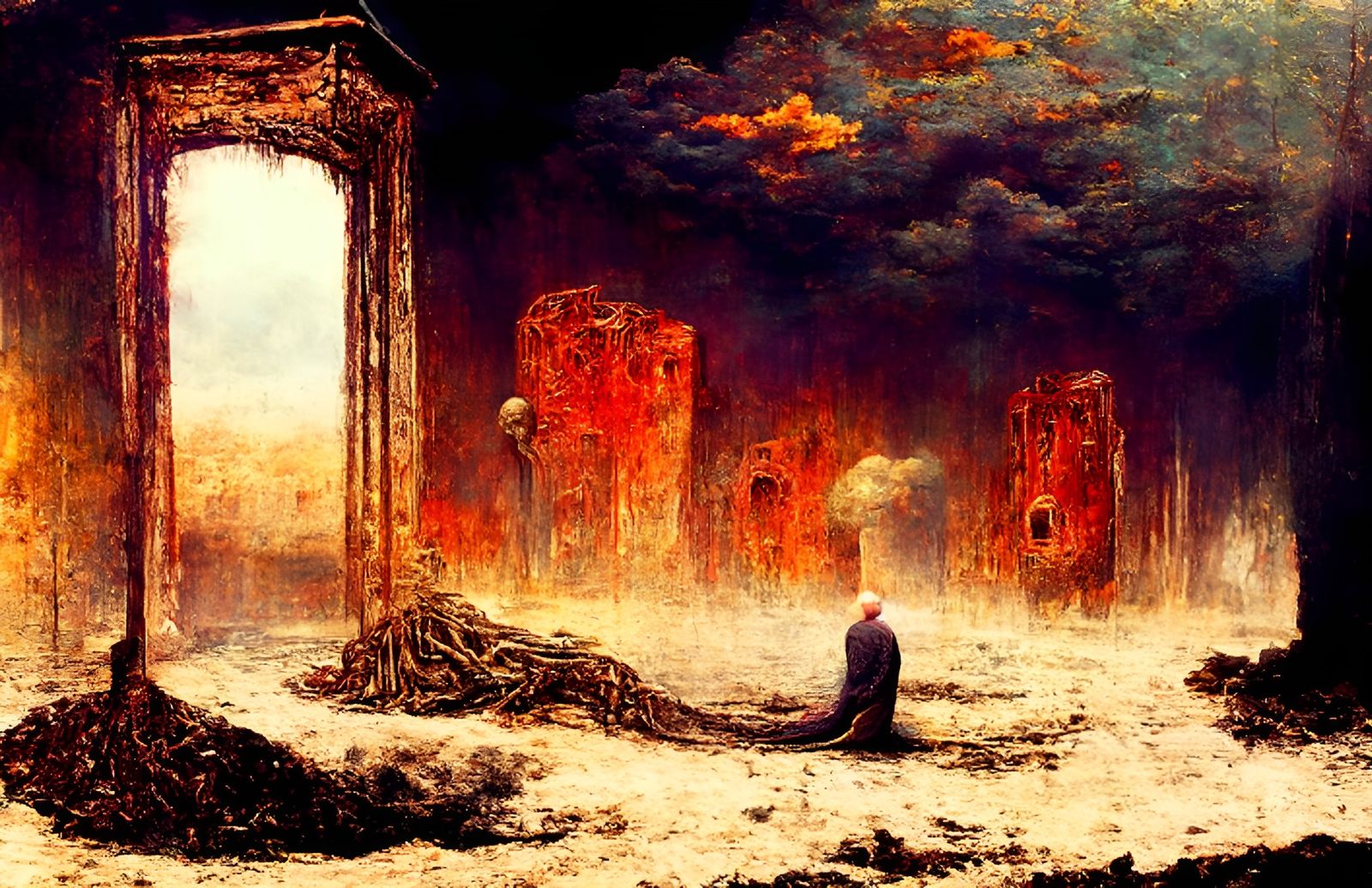 Bleak Entropy: Aging Prison in Impressionistic Style