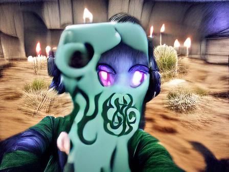Eldritch Entity Takes a Selfie
