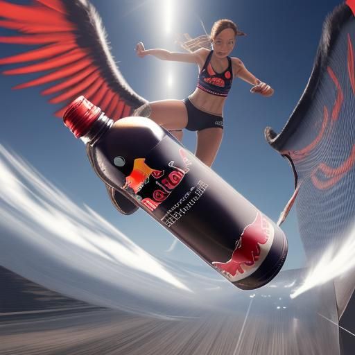 Red bull gives you wings spinning bottle