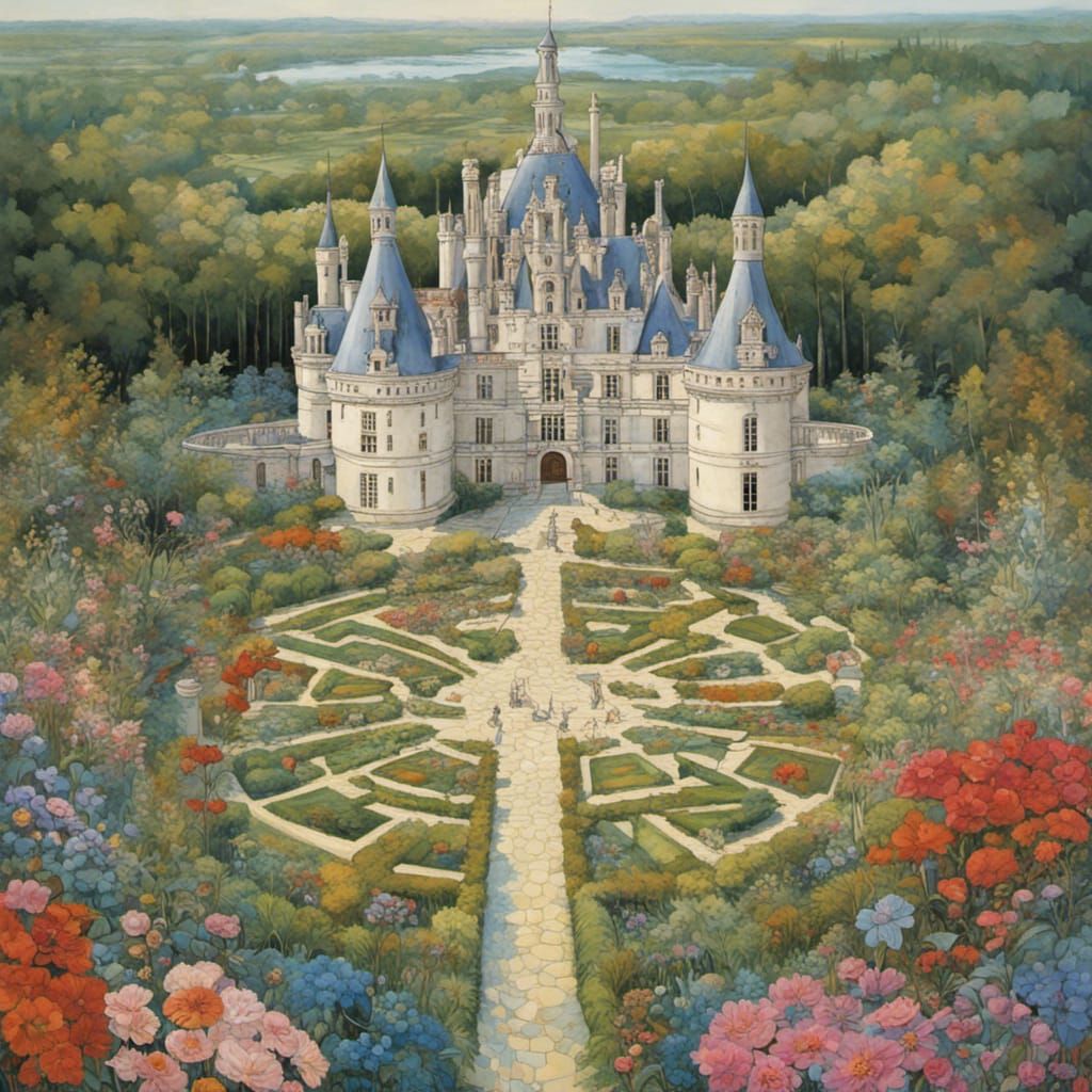 Castle with Garden Maze