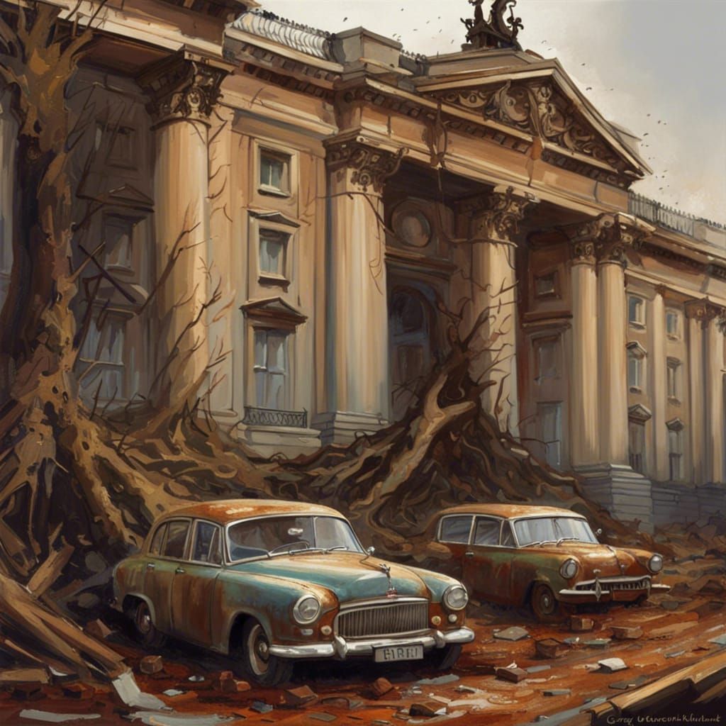 Buckingham Palace In ruins