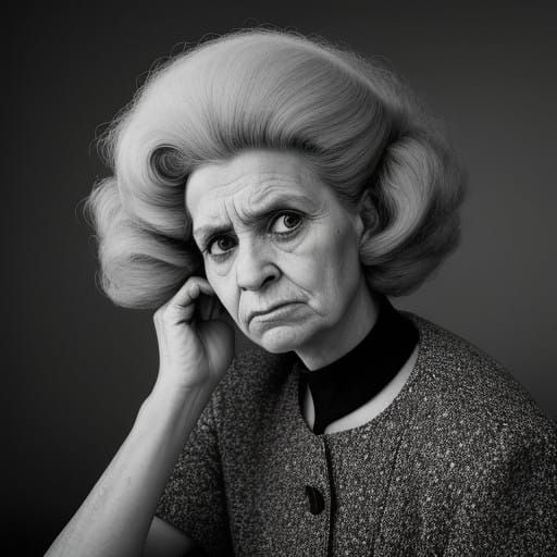 Women of Weary Resilience in Black and White