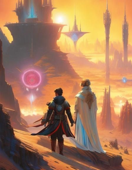 Futuristic Heroes in Space Opera Book Cover Art
