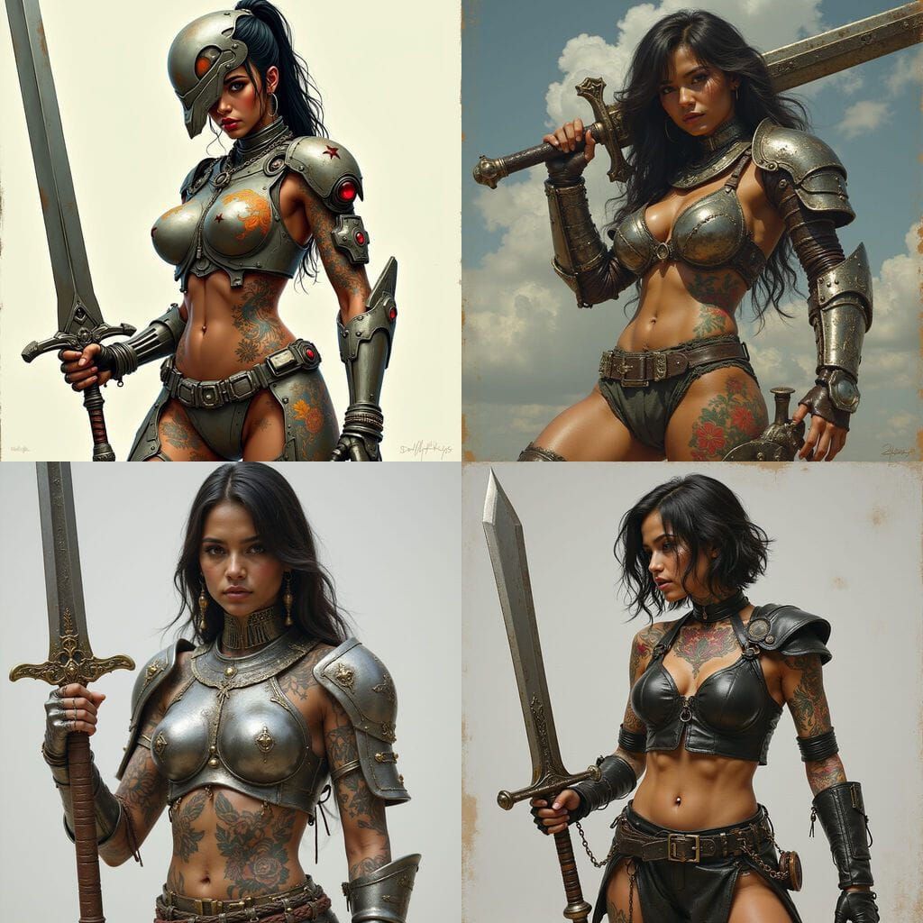 Bangladeshi Cyberpunk Warrior Unveiled in Muscular Form