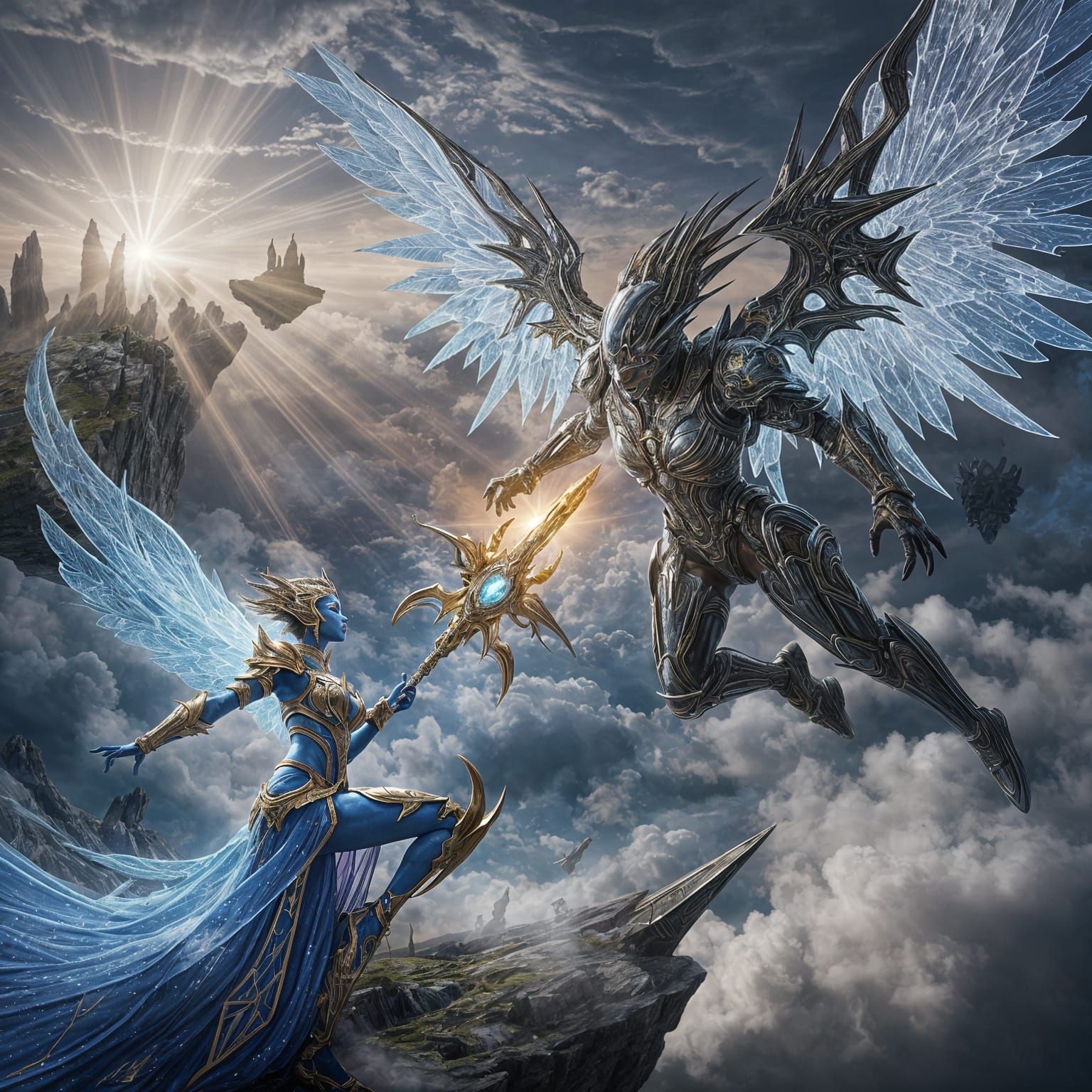 Radiant Warrior Queen Battles Alien Overlord in Arena