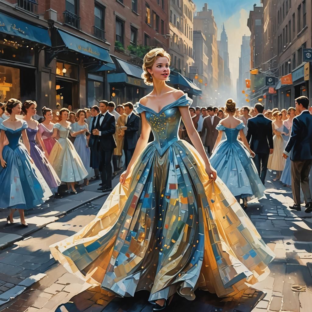 Cinderella in New York: An Impressionist Gouache Painting