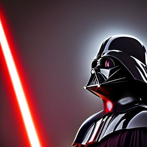 Darth Vader Portrait with Bokeh, Natural Lighting