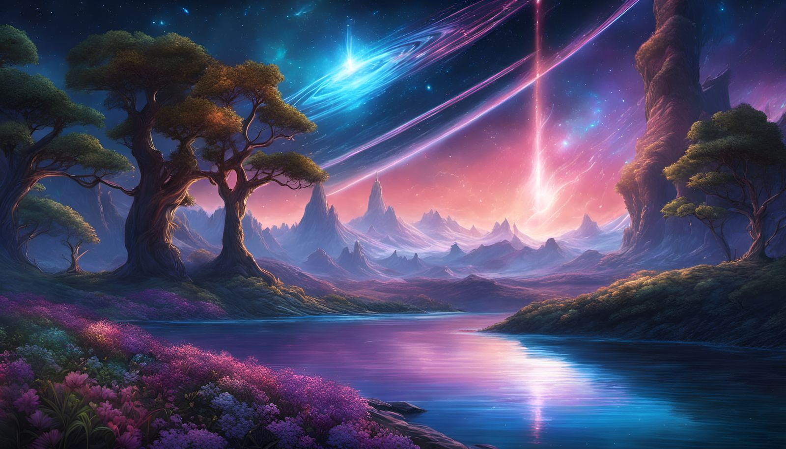 Fantasy Digital Artwork of Star Constellations