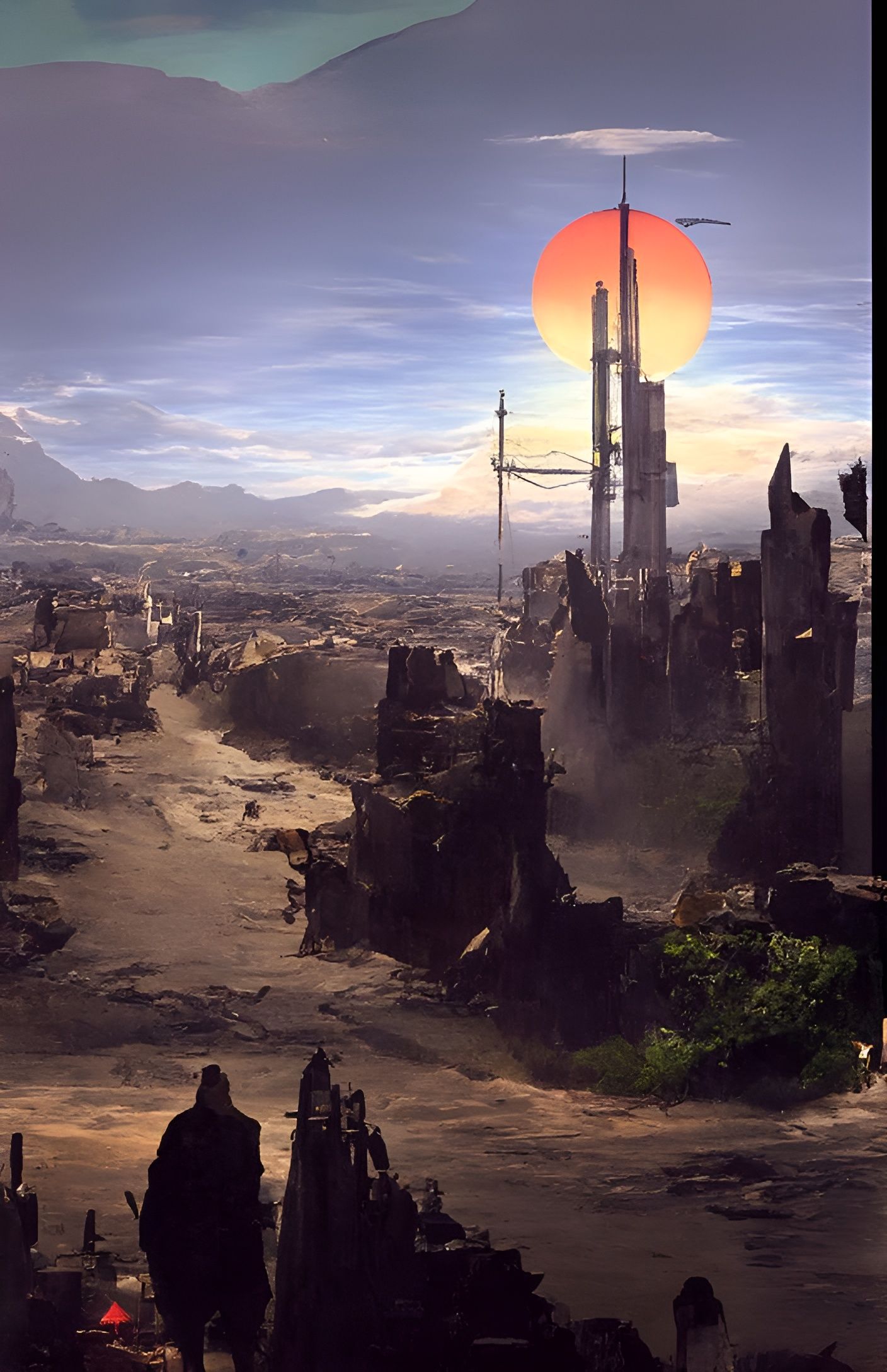 Fantastical Matte Painting with Intricate Details