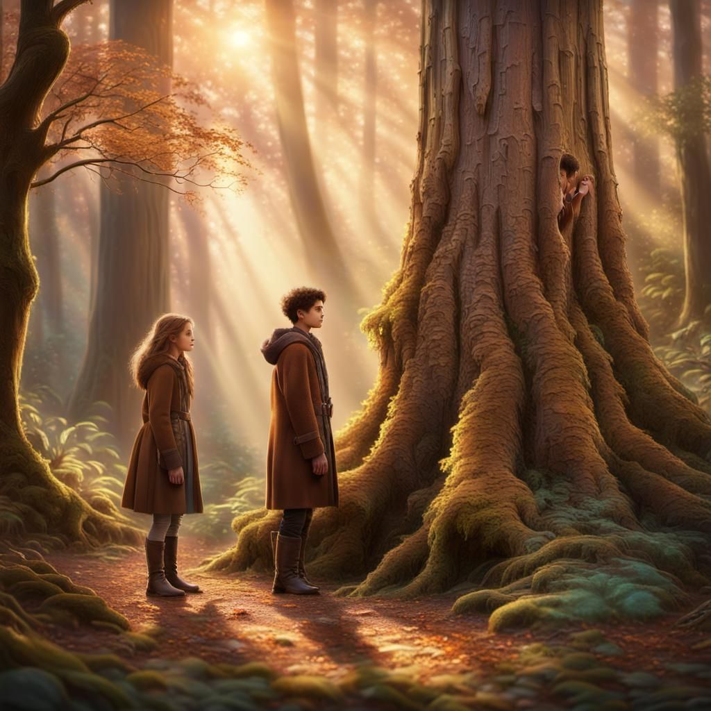 Enchanting Forest Scene in Kinkade Style