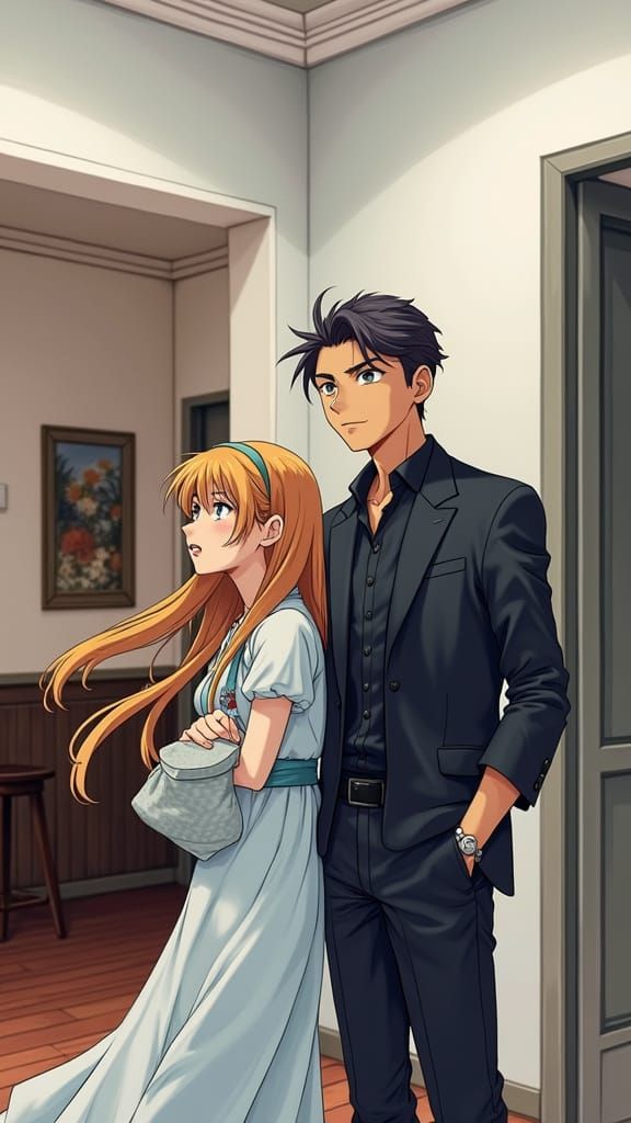 Anime-Inspired Artwork in Vibrant Studio Ghibli Style