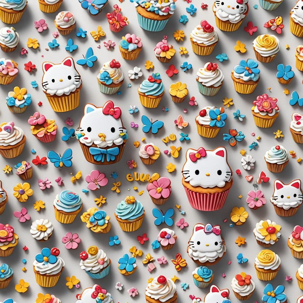 3D Sanrio Style "FLUX" with Cute Elements