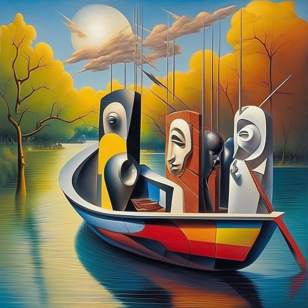 Museum Sculpture Inspired by Surrealist Masters