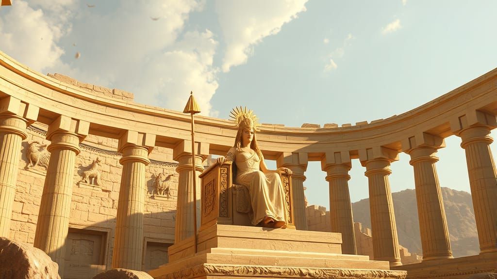 Goddess Asherah Enthroned in the Third Temple