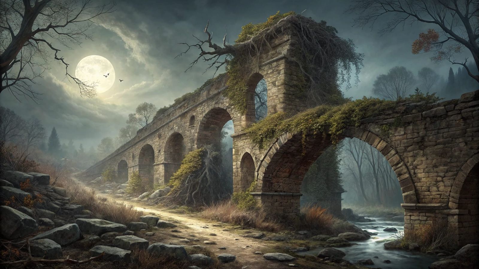 ruined ancientl Bridge 7