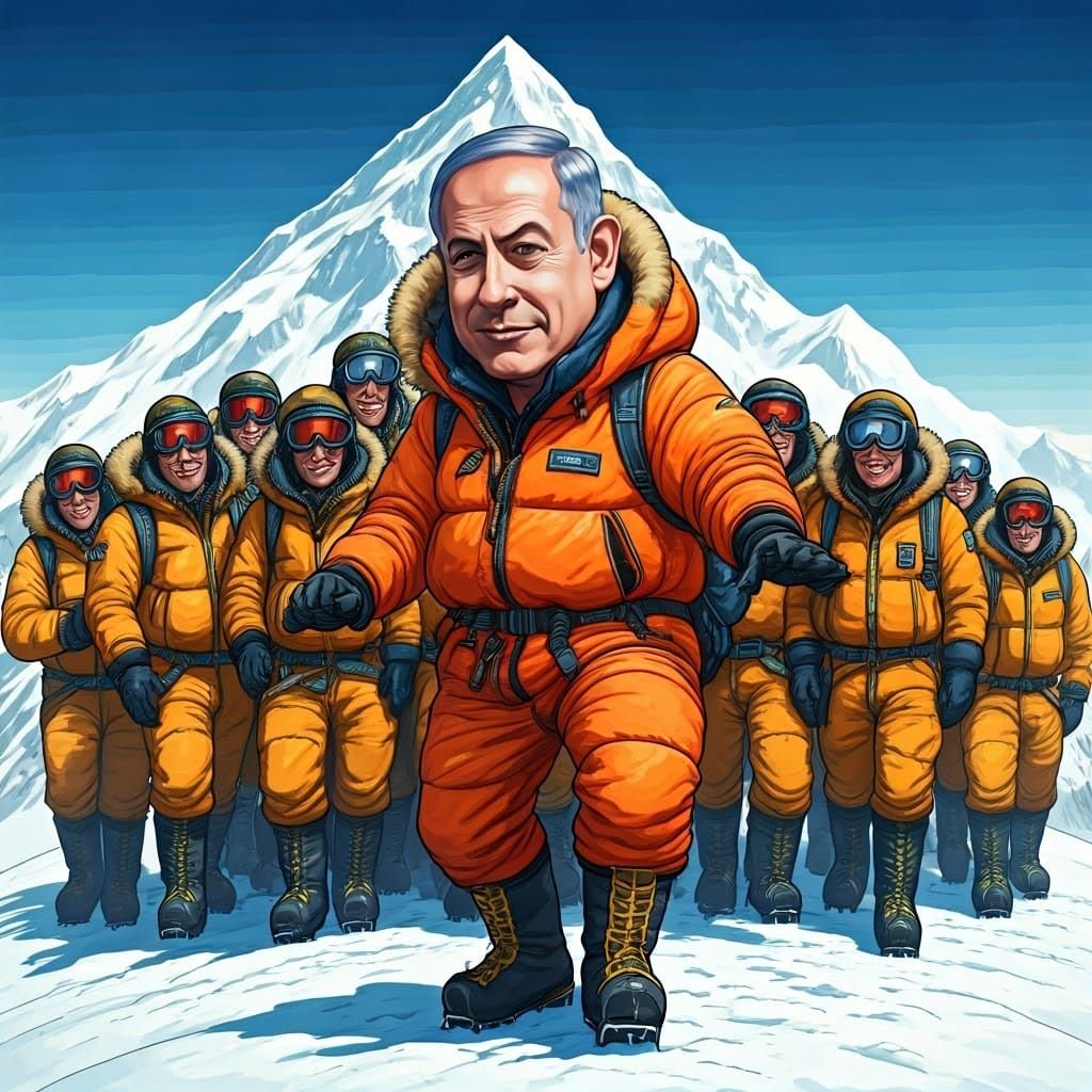 Bibi Netanyahu Leads Israeli Soldiers in Joyful Dance on Mou...