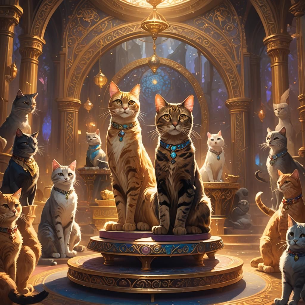 Regal Cat Teaches Felines: Concept Art