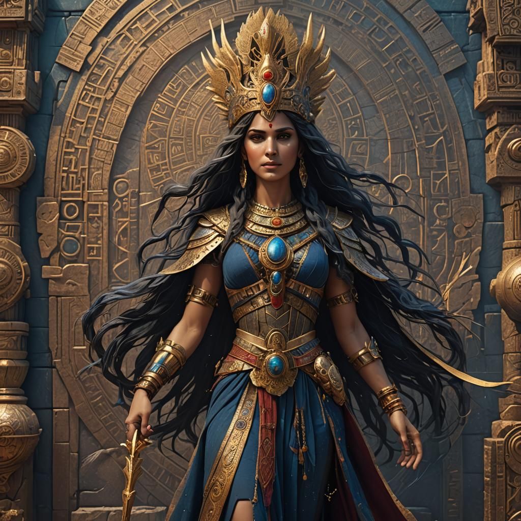 Goddess Ishtar: Detailed Fantasy Concept Art