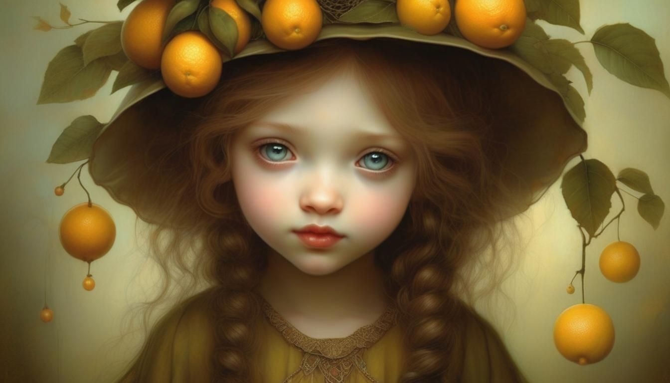 Surreal child portrait