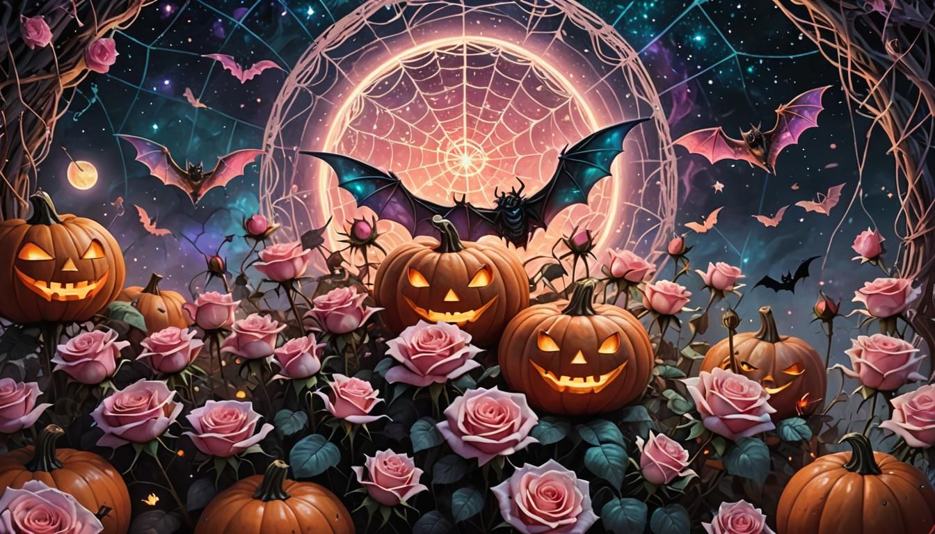 Cosmic Halloween Dreamscape in Astral Colors
