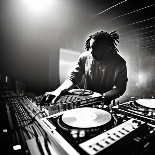 Afro House DJ at Underground Rave, South Africa