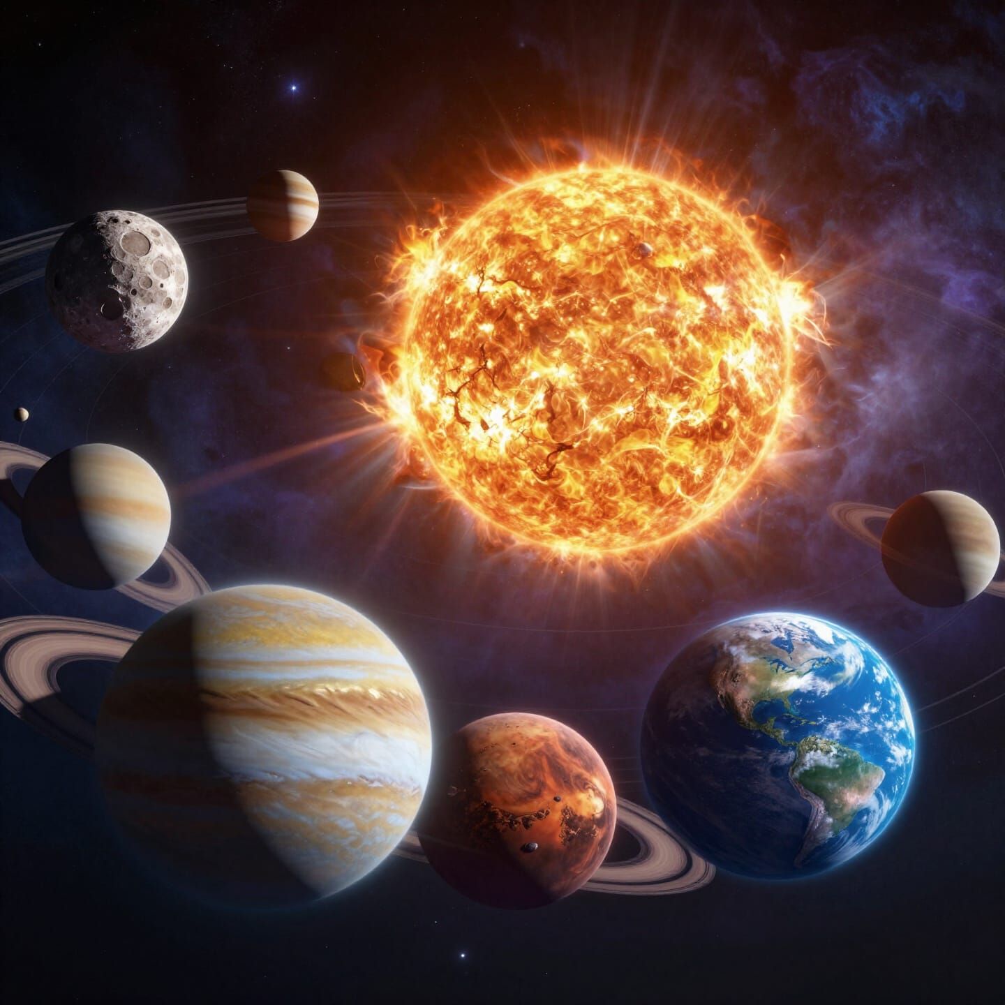 Ultra-Detailed 3D Solar System Animation