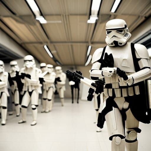 Han Solo Engages Stormtroopers