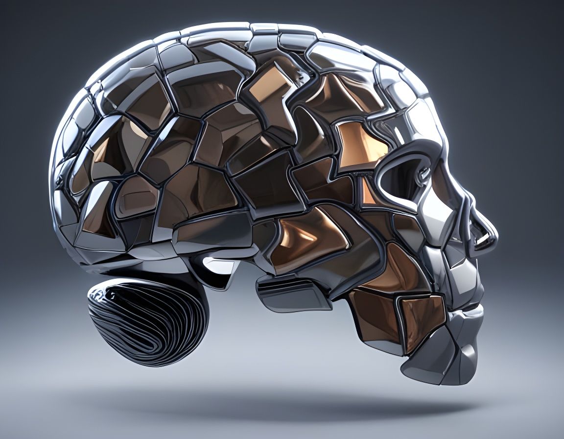 Horrifying Brain Made of Broken Mirrors