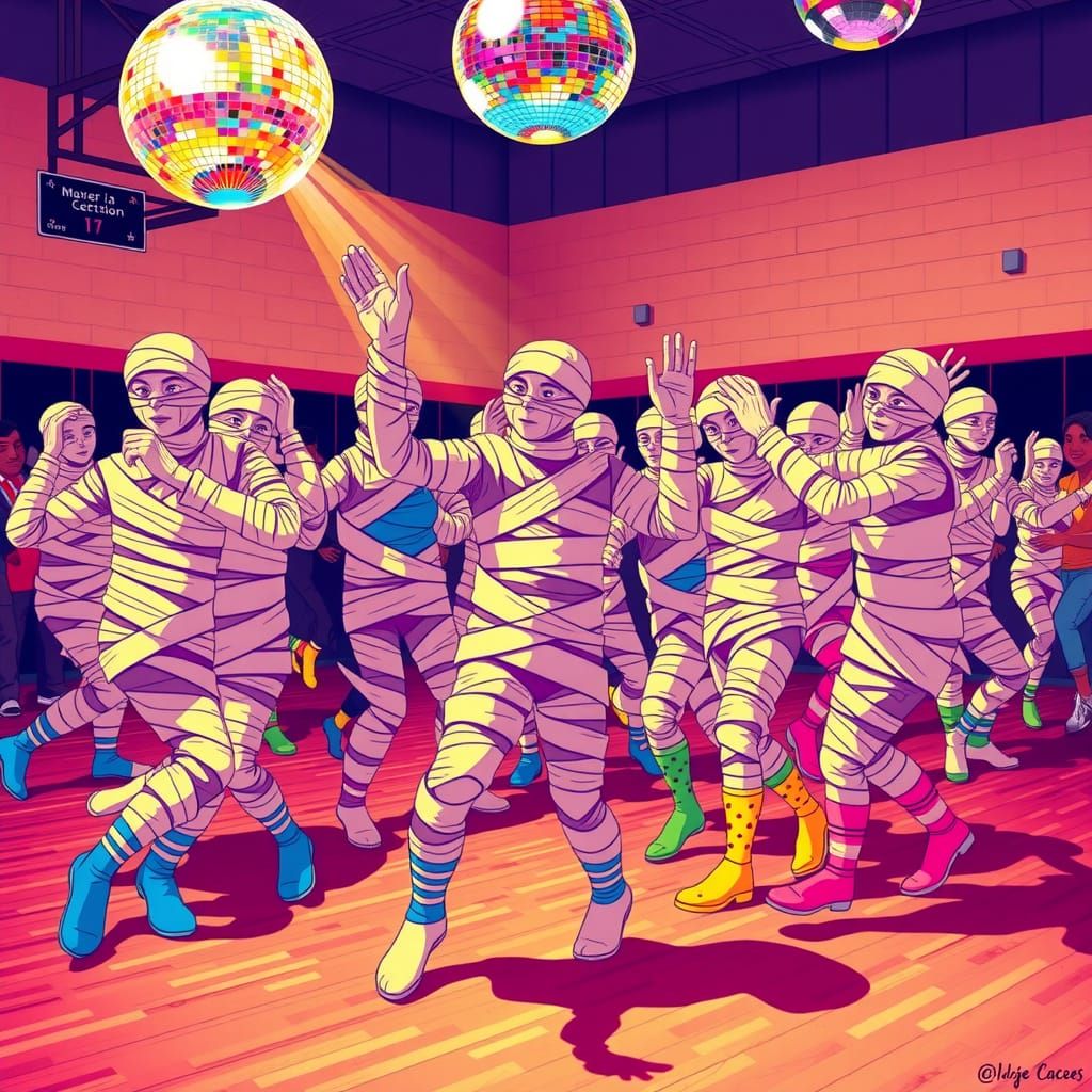 Mummy Sock Hop: A Retro Dance Party