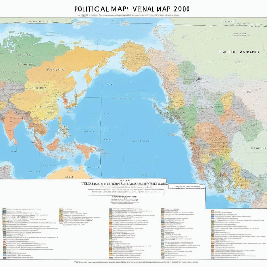 A Futuristic Political Map of a Post-Apocalyptic World