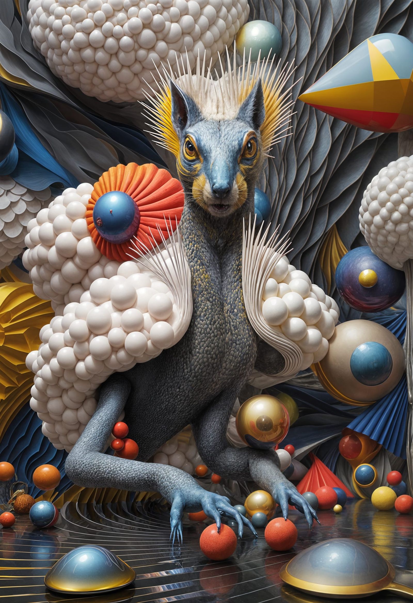 Abstract Secret Squirrel in Bizarre Magical Realism