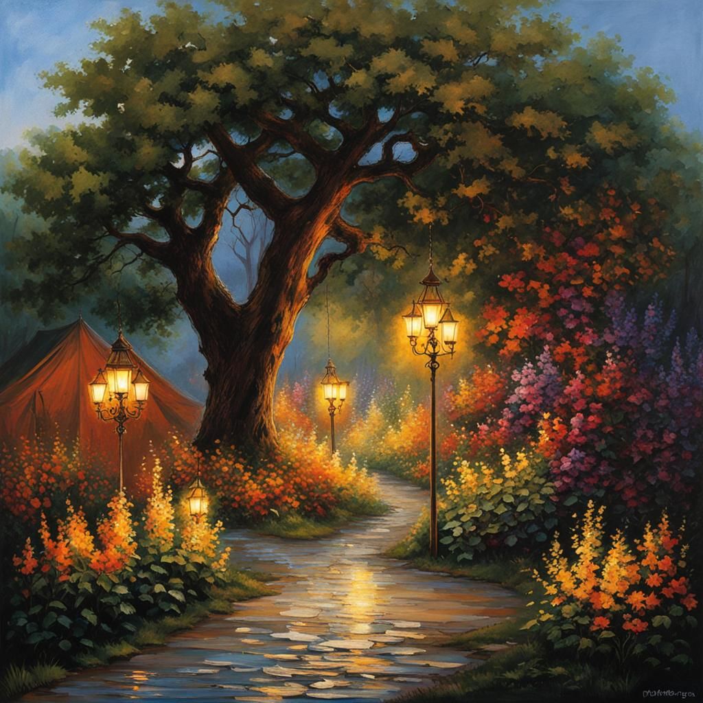 Fairies Dancing in Moonlight