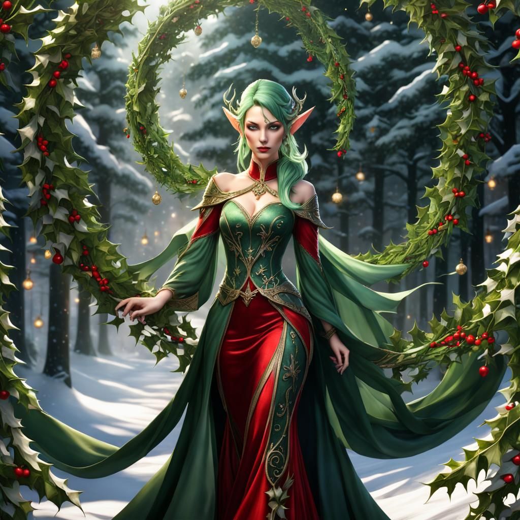 Fantastical Elf with Red Tattoo in Unreal Engine