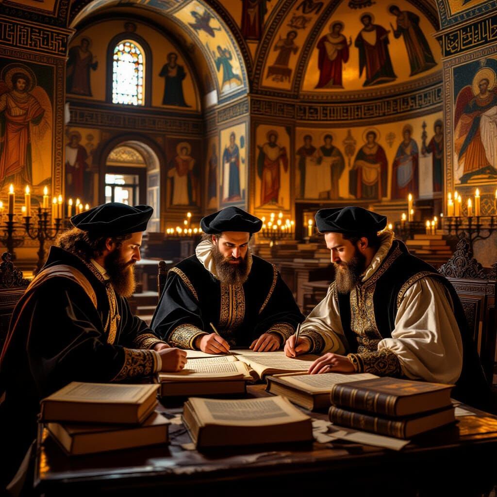 15th Century Historians in Hagia Sophia Chamber