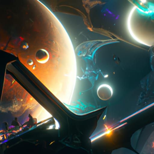 Detailed Matte Painting of Outer Space in 8K