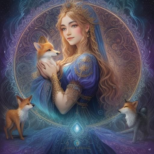 Josephine Wall Victoria Frances Mark Ryden Luis Royo art style,
fantasy, magic, 64 K, 3D, brillance, paillettes,
Frie...