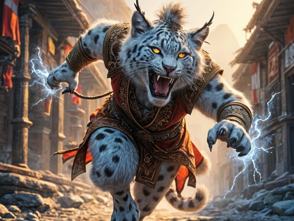 Snow Leopard Sorcerer Casts Lightning in Nepal