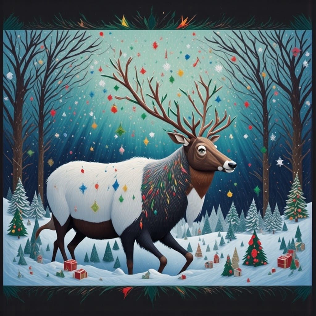 REINDEER LAST FAIRYTALE AND PEPPERMINT SNOW