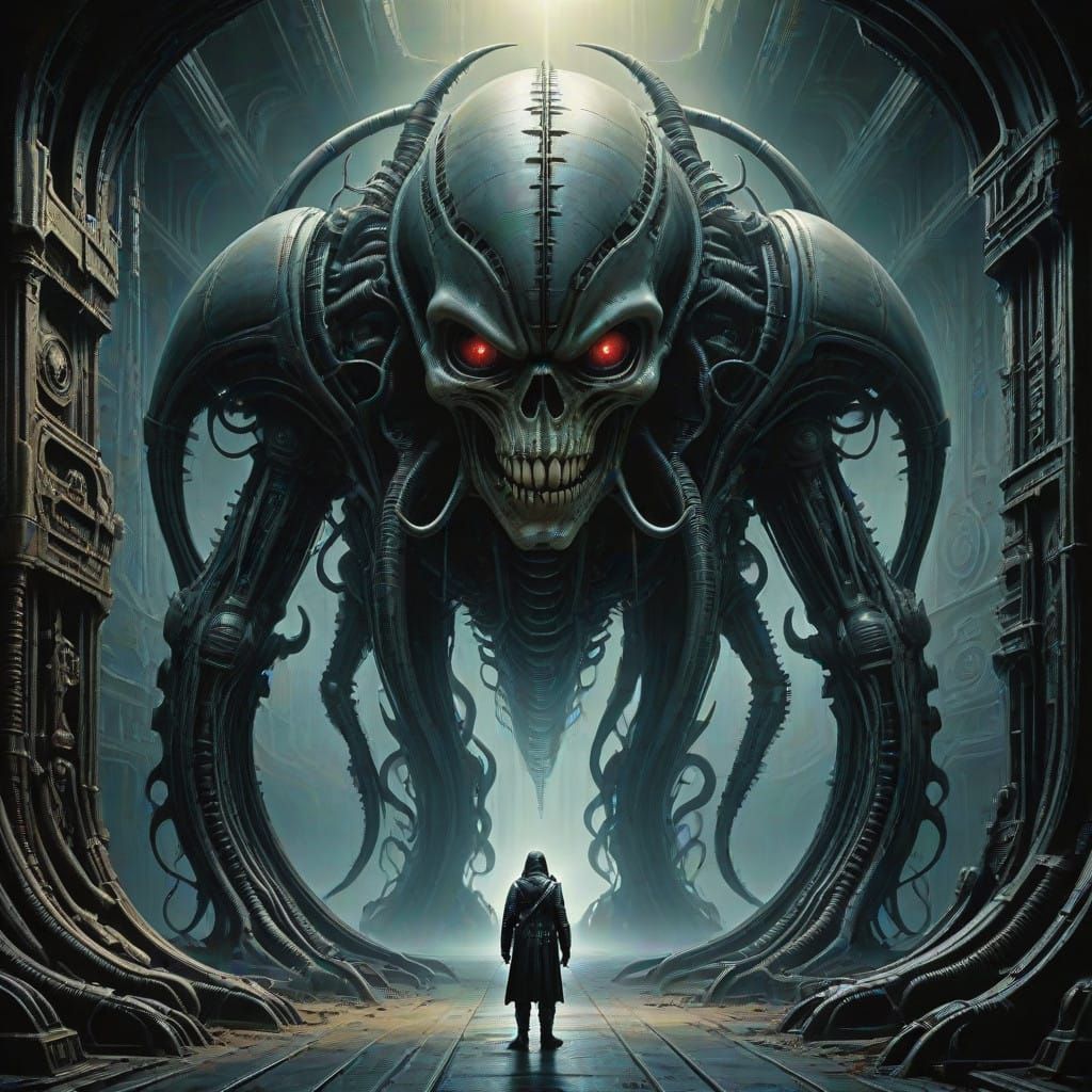 Biomechanical Mutants in Haunting, Hyperrealistic Atmosphere