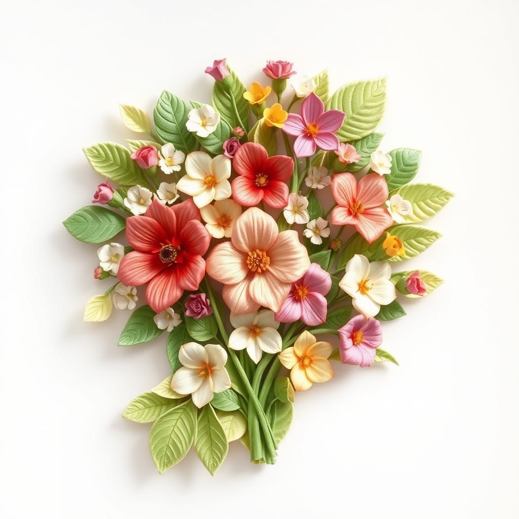 Intricately Detailed Mother Nature with Flowers