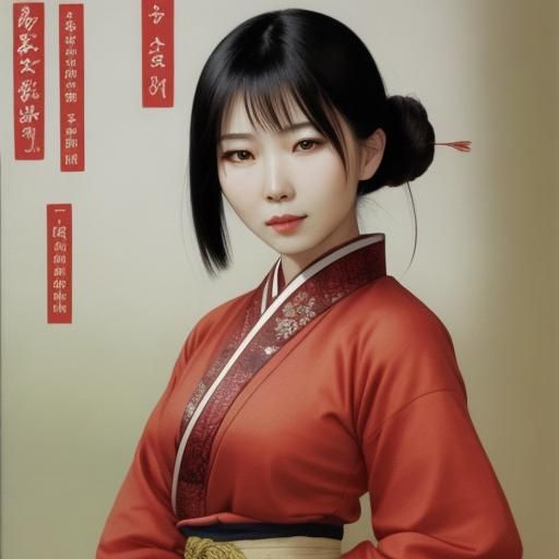 AI Generated Image of an Asian Woman
