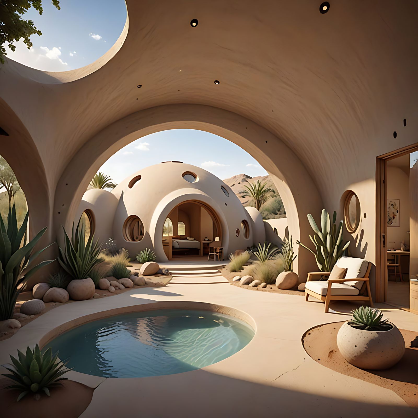 Eco-Dome Desert Home in Nader Khalili Style