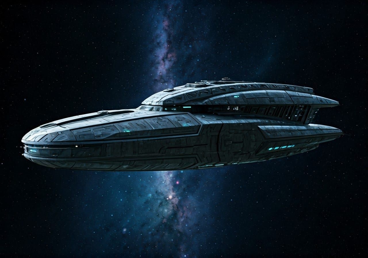 Vulcan Spaceship in Chris Foss Style