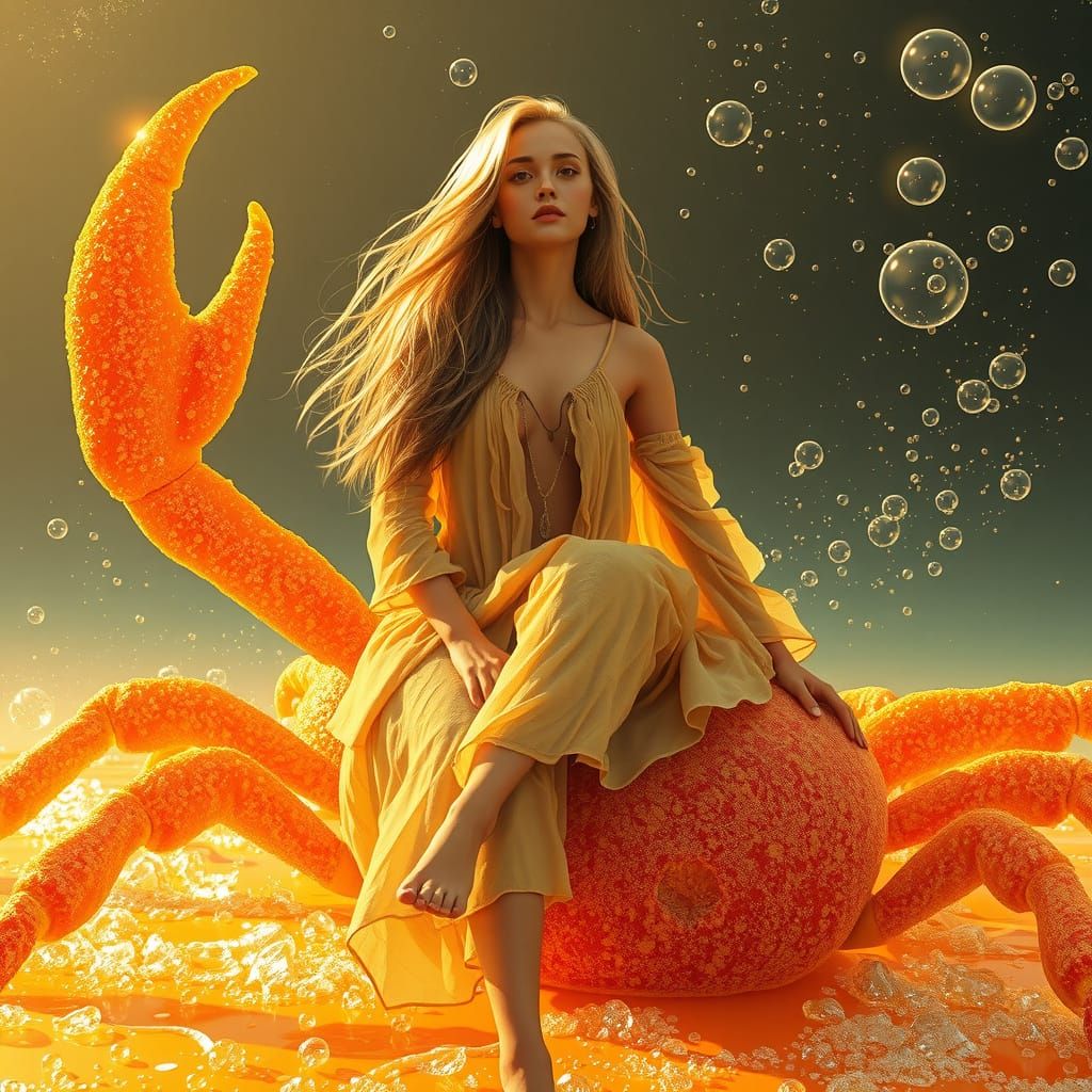 Gummy Crab Rider in a Soda Sea