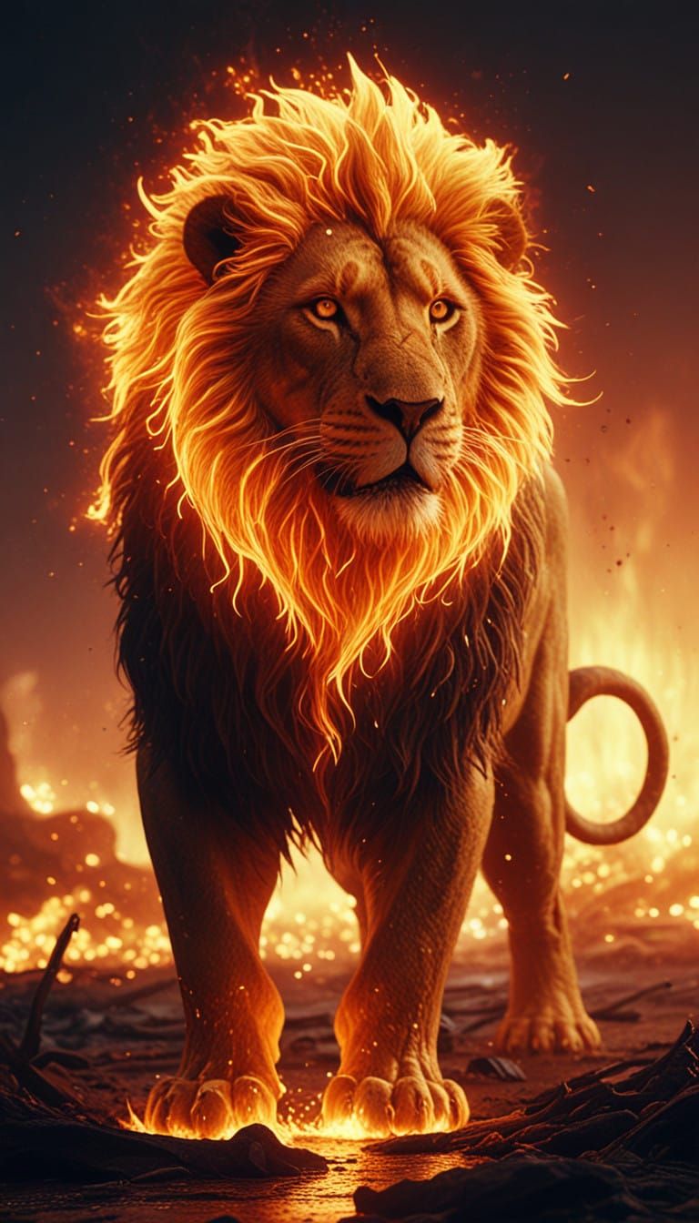 Fierce Lion of Blazing Inferno